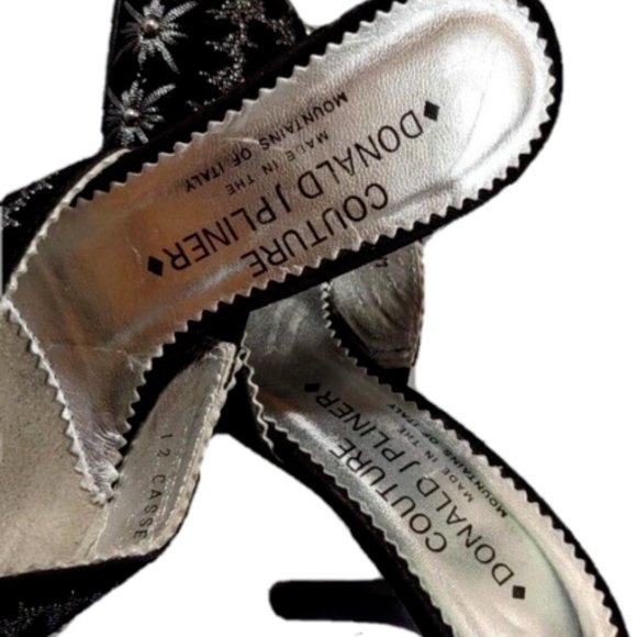 Donald J Pliner Italian Couture Studded Slide Heels sz 5 ~ Like new, 1minor flaw - Picture 10 of 12
